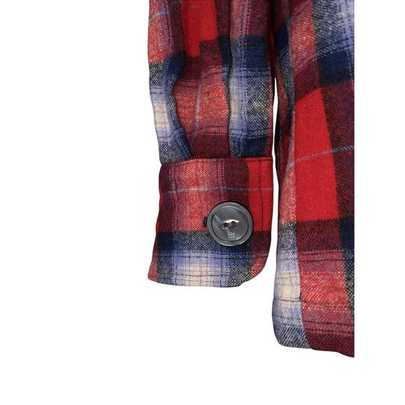 Pendleton Womens M Red Plaid 49er Jacket 100% Virgin Wool Limited Edition #5744 - Picture 5 of 9